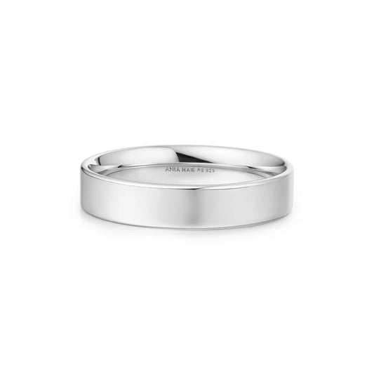 Silver Smooth Band 4mm