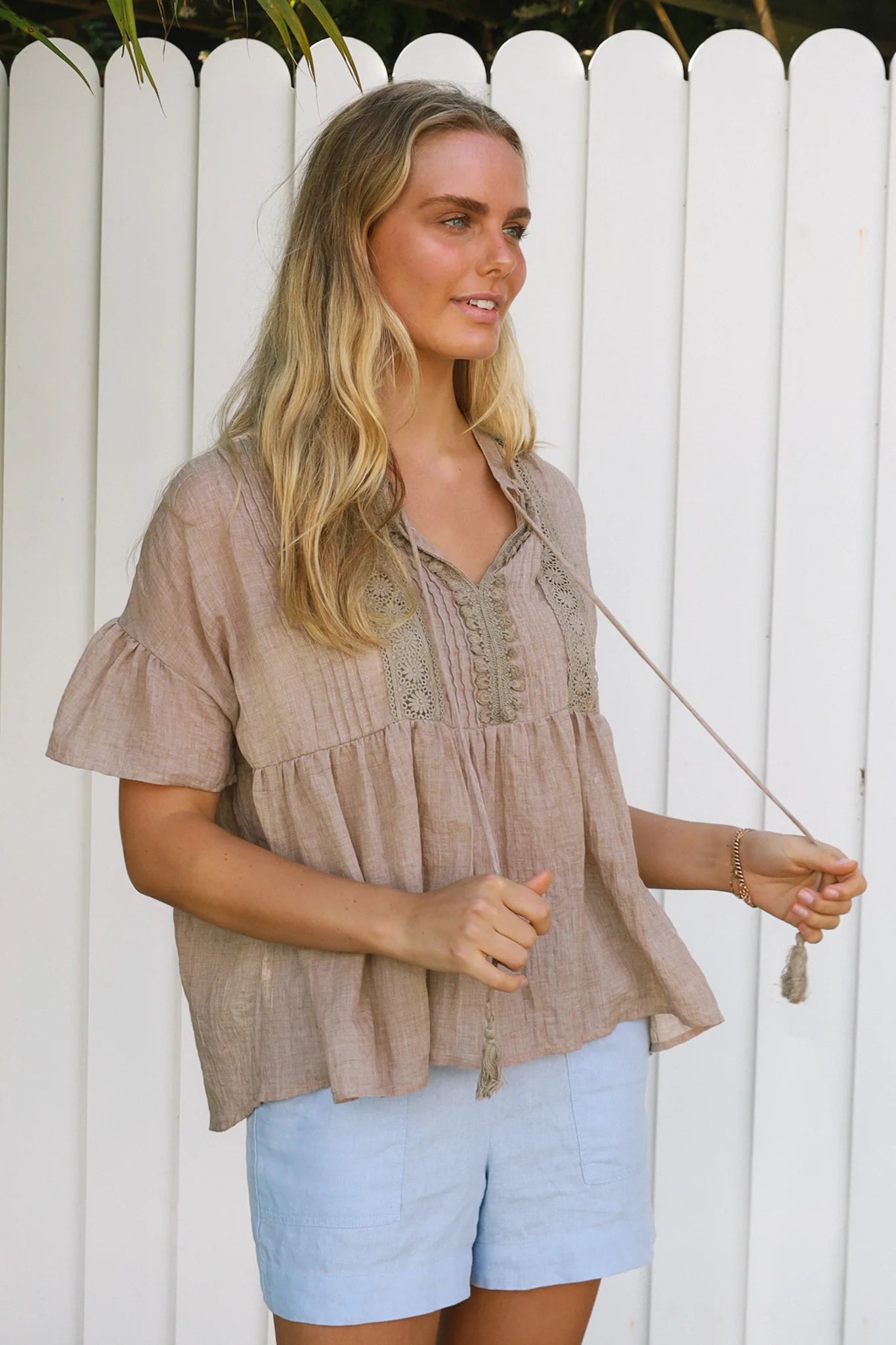 Flow Top Khaki